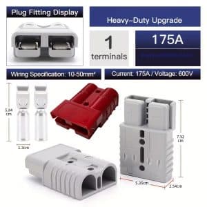 175A Anderson Battery Connector Red or Gray